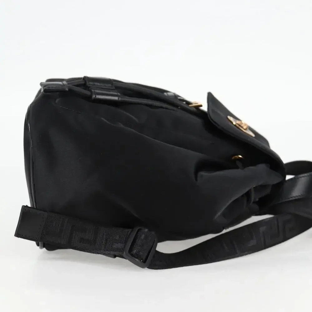 Versace Nylon Backpack Black